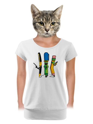 női póló elasztikus alsó szegéllyel