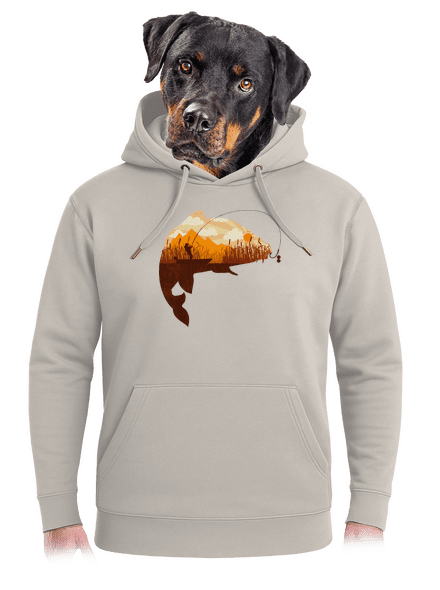 Halfogás unisex prémium pulóver Pastel Macchiato