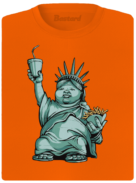 Amerikai bálvány női sportpóló Neon Orange