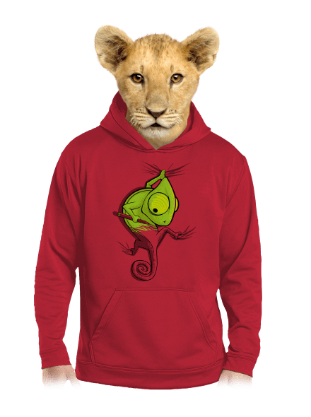 Hibajavító gyerek kenguruzsebes pulóver Fire Red