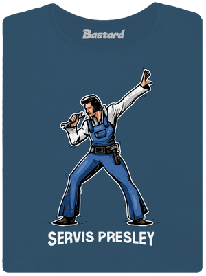 Servis Presley prémium női póló Petrol Blue