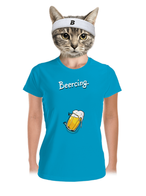 Beercing női sportpóló Blue Atol