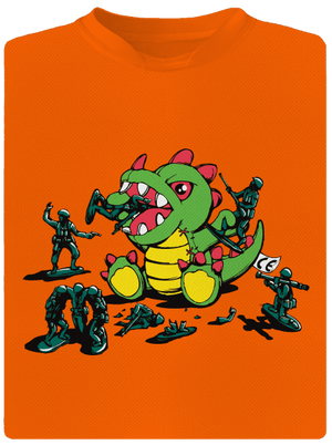 Játékok férfi sportpóló Neon Orange