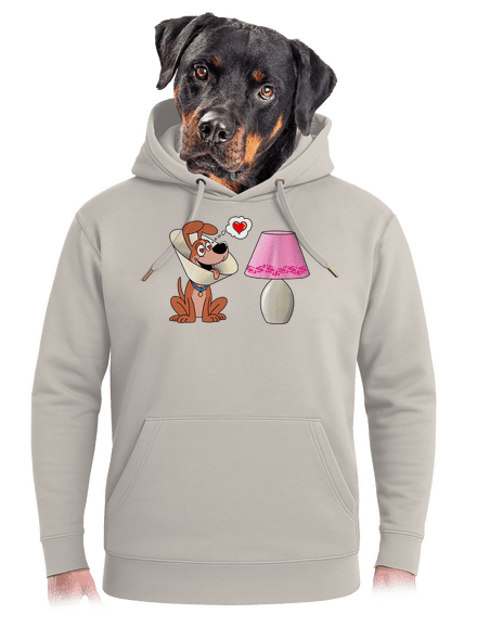 Szerelmes kutya unisex prémium pulóver Pastel Macchiato