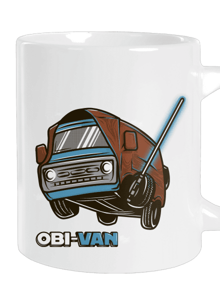 Obi Van nagy bögre White