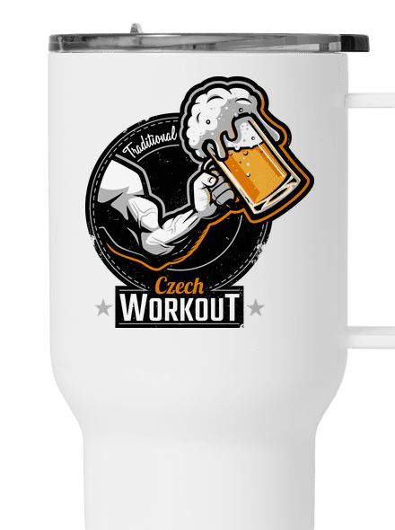 Czech workout termosz bögre White