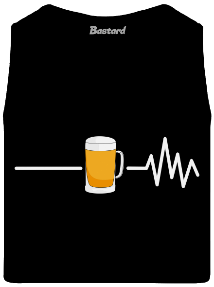 Beer help férfi trikó Black