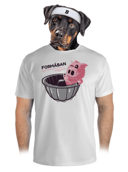 Formában férfi sportpóló White