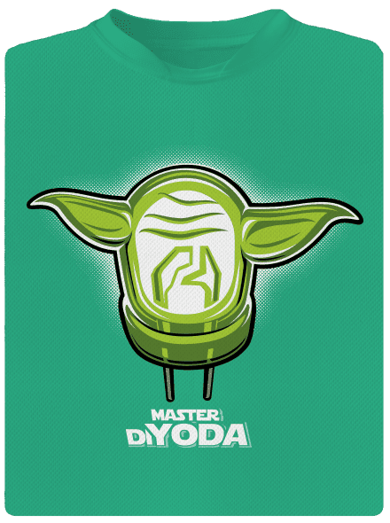 Master DiYoda férfi sportpóló Mint Mal