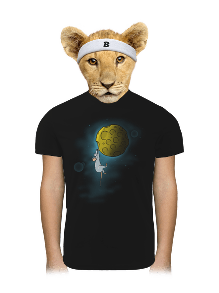 Moon cheese gyerek sport póló Black