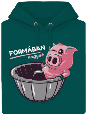 Formában unisex prémium pulóver Emerald Green