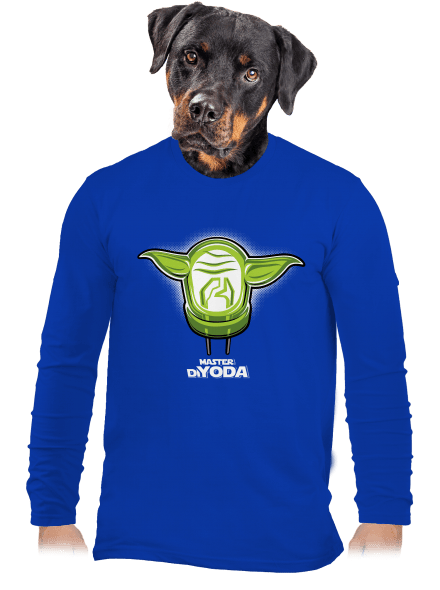 Master DiYoda férfi hosszú ujjú póló Royal Blue