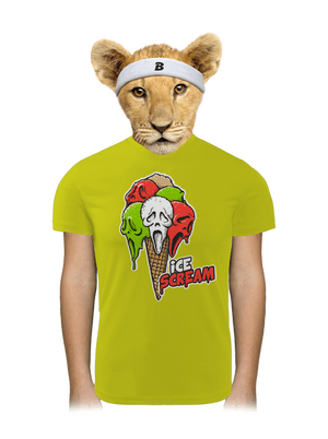 Ice Scream gyerek sport póló Neon Yellow