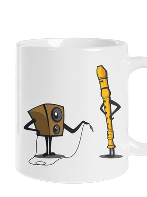 Plug-in jack hagyományos bögre White