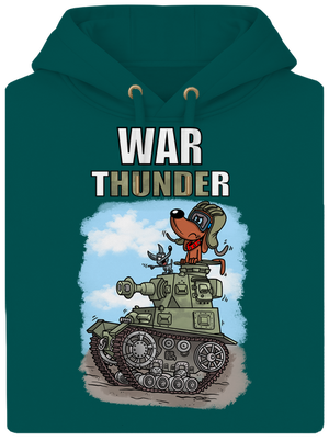 War Hunde unisex prémium pulóver Emerald Green