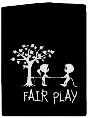 Fair play cipzáras férfi pulóver Black