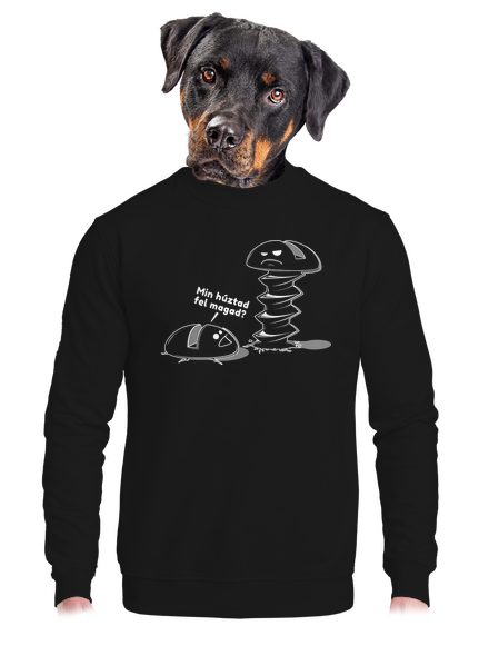 Felhúzva unisex crewneck Black