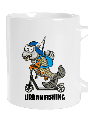 Urban fishing nagy bögre White