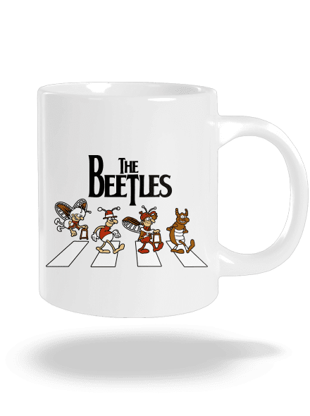 Beatles nagy bögre White