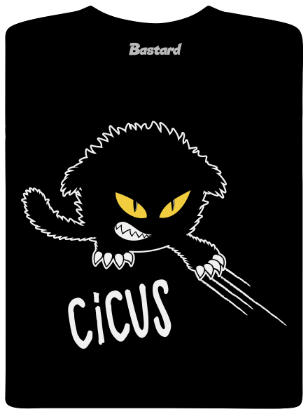 Cicus gyerek póló Black