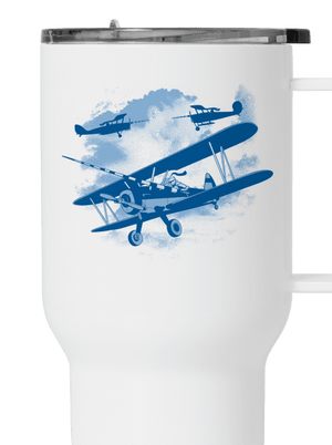 Égi lovagok termosz bögre White