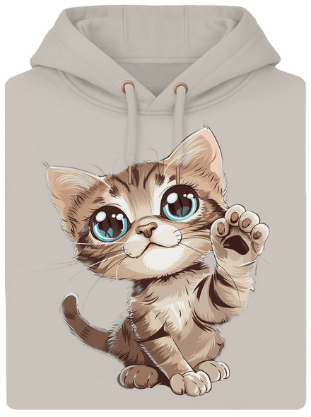 Mancsát rajta unisex prémium pulóver Pastel Macchiato