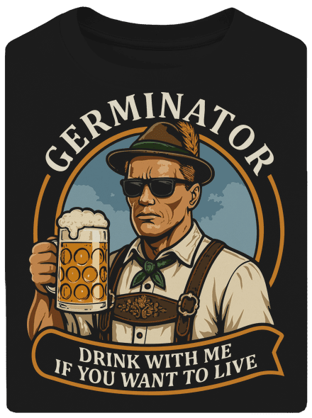 Germinator unisex túlméretezett póló Black