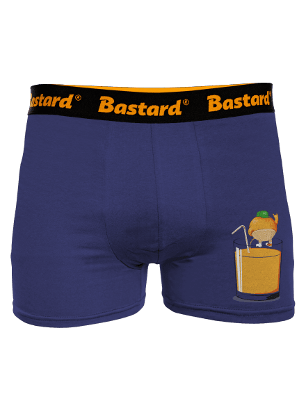 Részeg narancs boxeralsó Blue Navy