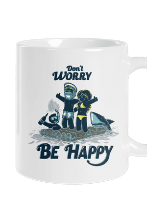 Don't worry hagyományos bögre White