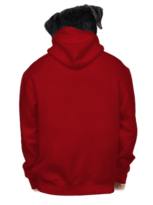 Nyomtatás nélkül cipzáras férfi pulóver Red