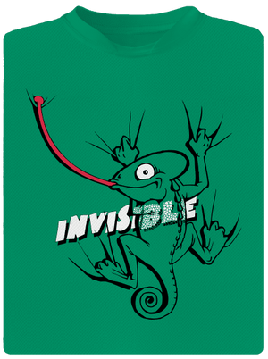 Invisible chameleon gyerek sport póló Kelly Green Mal