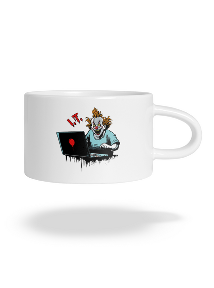 I.T. Clown macaron bögre White