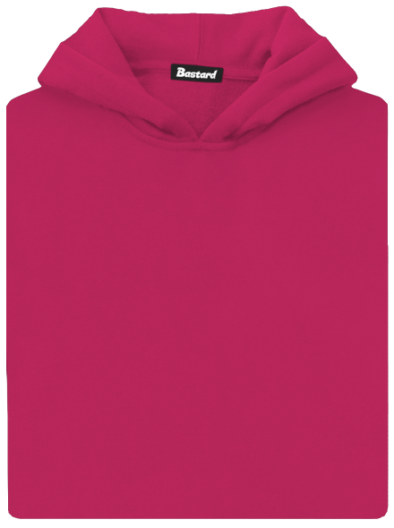 Nyomtatás nélkül gyerek kenguruzsebes pulóver Hot Pink