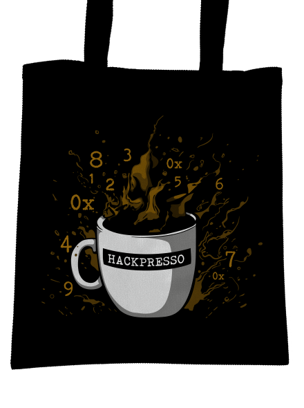 Hackpresso  táska Black