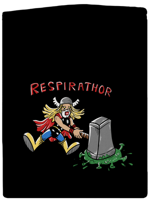 Respirathor cipzáras férfi pulóver Black