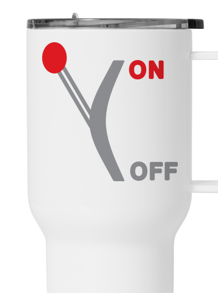 On Off termosz bögre White