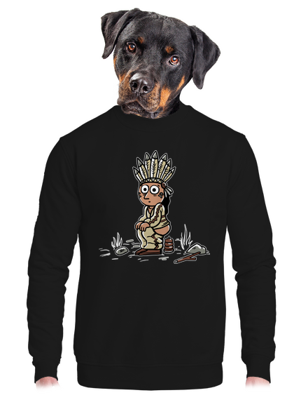 Indián unisex crewneck Black