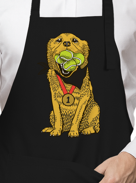 Arany retriever kötény Black