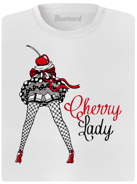 Cherry Lady női sportpóló White
