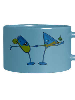 Drinx macaron bögre Blue Macaron