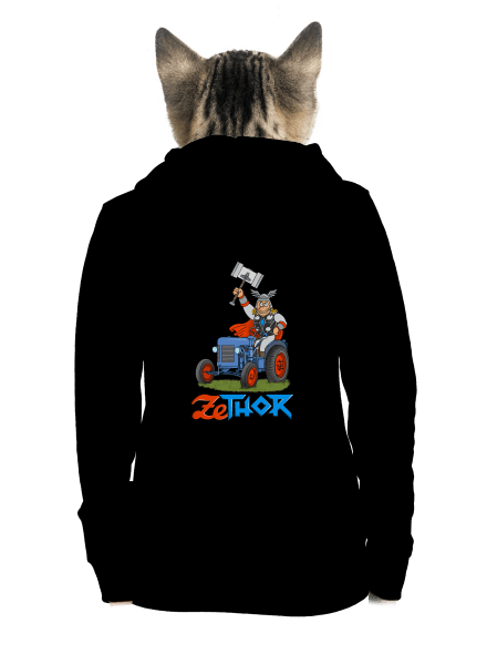 ZeThor cipzáras női pulóver Black