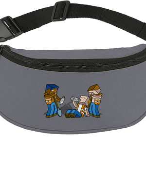 Real Minecraft övtáska Graphite