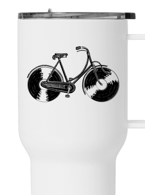 Forgótányér kerék termosz bögre White