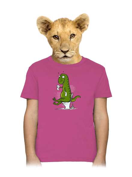 Rex problémája gyerek póló Fuchsia