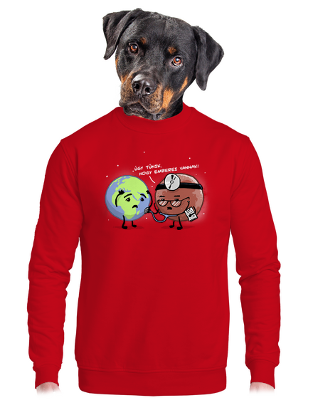 Diagnózis unisex crewneck Red