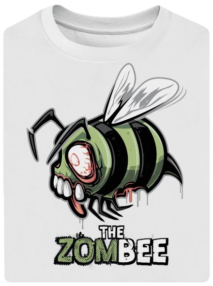 ZomBee unisex túlméretezett póló White