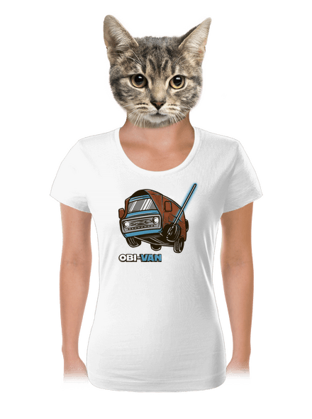 Obi Van női póló White