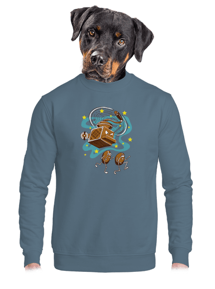 Meg foglak verni unisex crewneck Nordic Blue