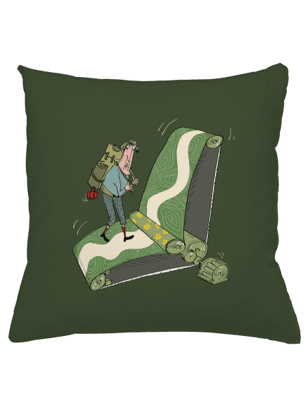 túrázás az övön párna Olive Green