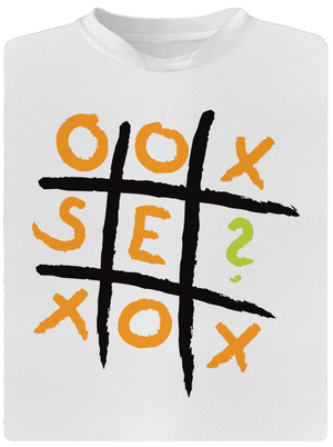 Piškvorky férfi sportpóló White